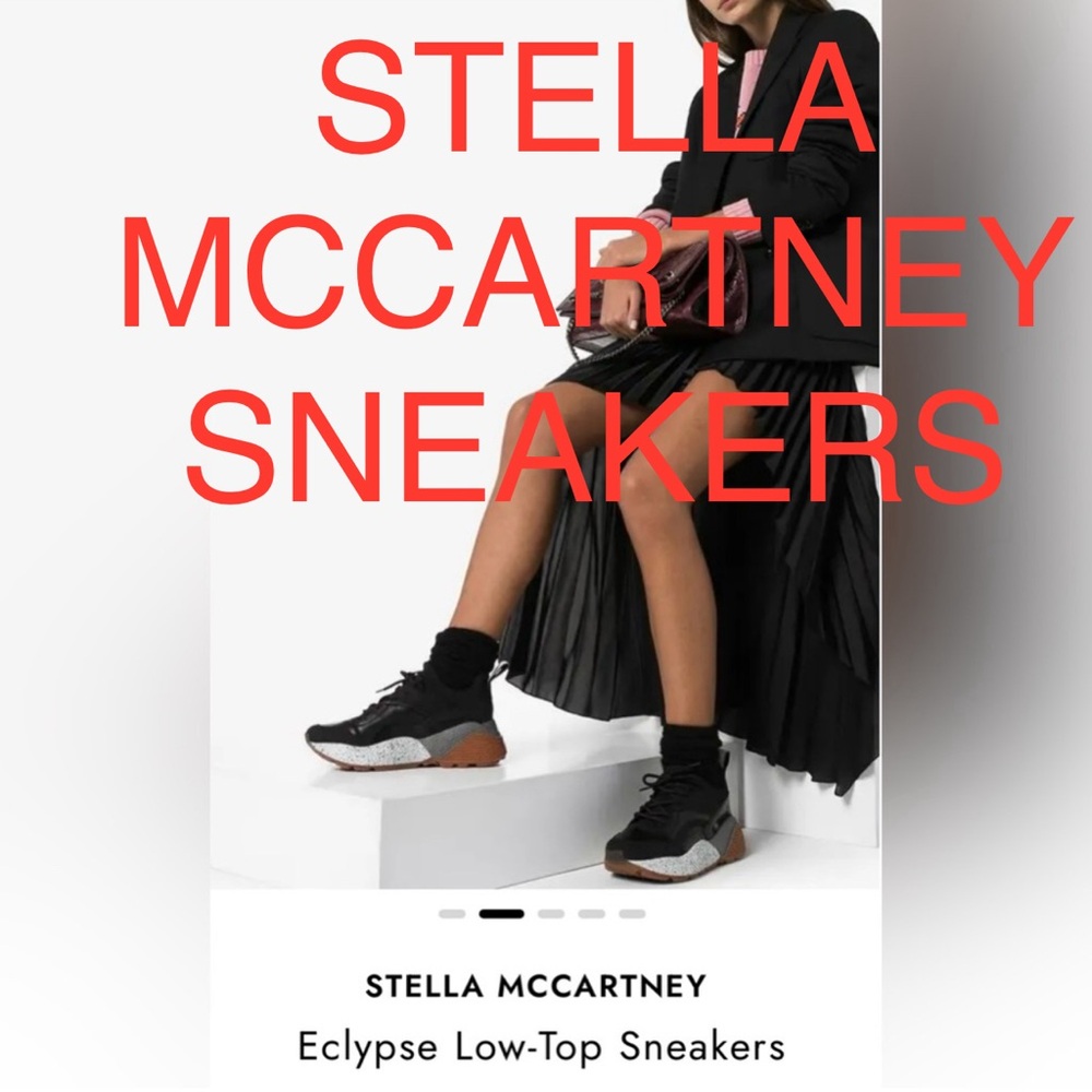 ποΈποΈ π₯ HOST PICK π π₯ STELLA MCCARTNEY Eclypse ow-Top Sneakers. Size : 37 (NWT) - Picture 1 of 16